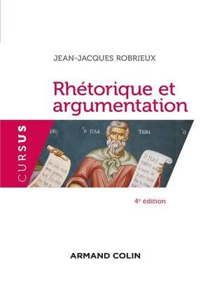 cover image of Rhétorique et argumentation--4ed